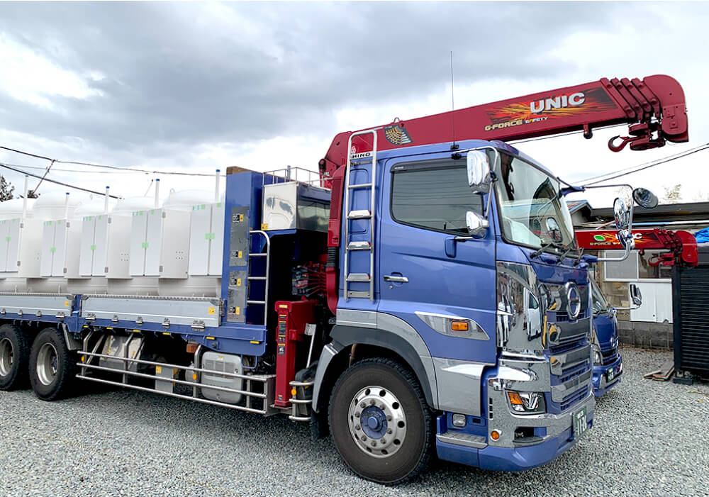 大型12t車（ユニック･総輪エアサス･中低床3軸）